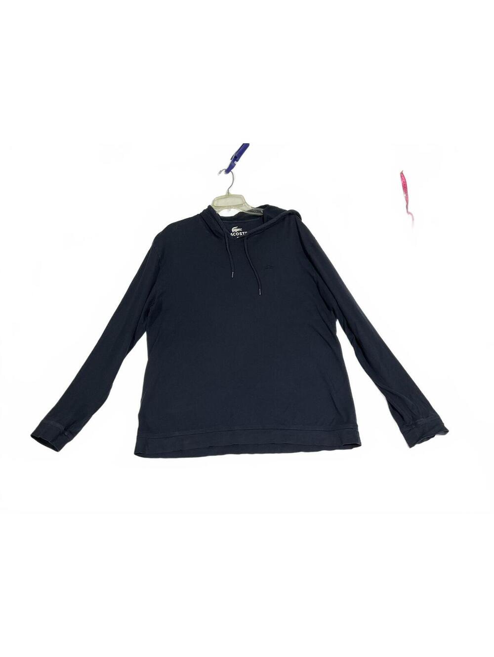 Lacoste Men's Black Cotton Hoodie Size 6 XL b30